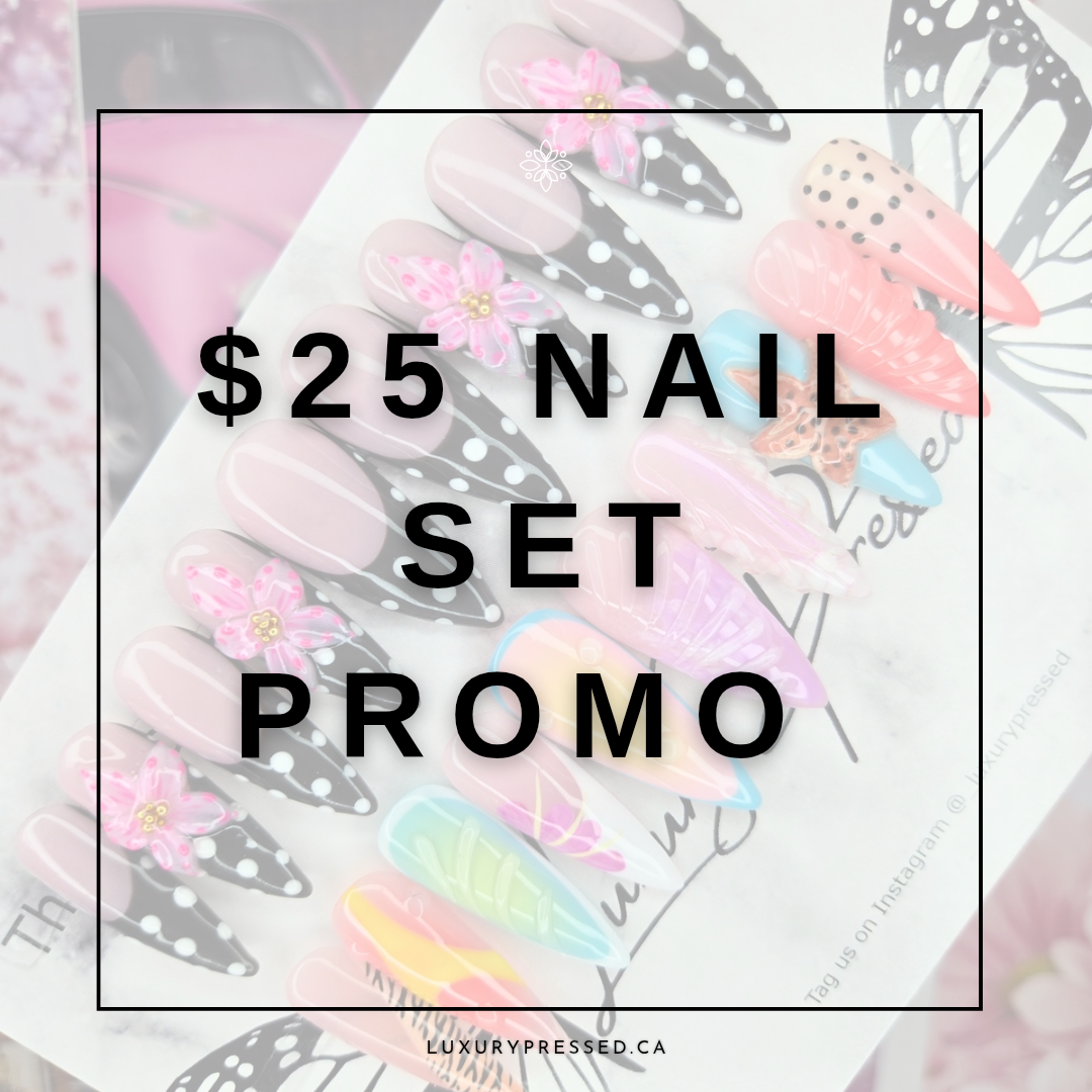 $25 Nail Deal – Custom Press-On Nail Set