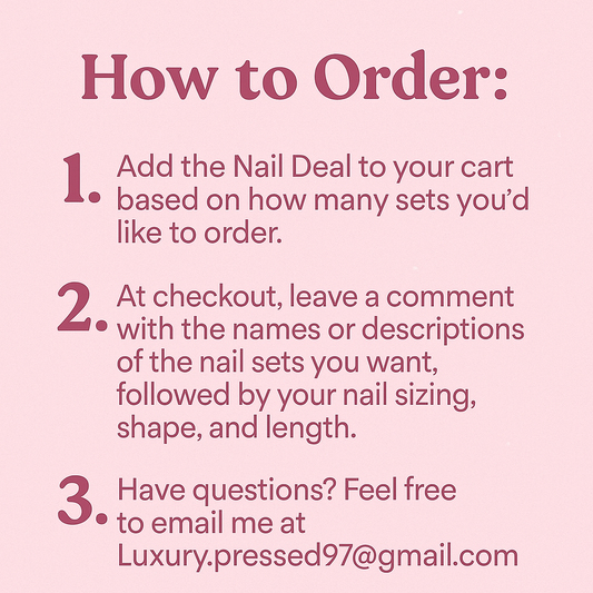 $25 Nail Deal – Custom Press-On Nail Set