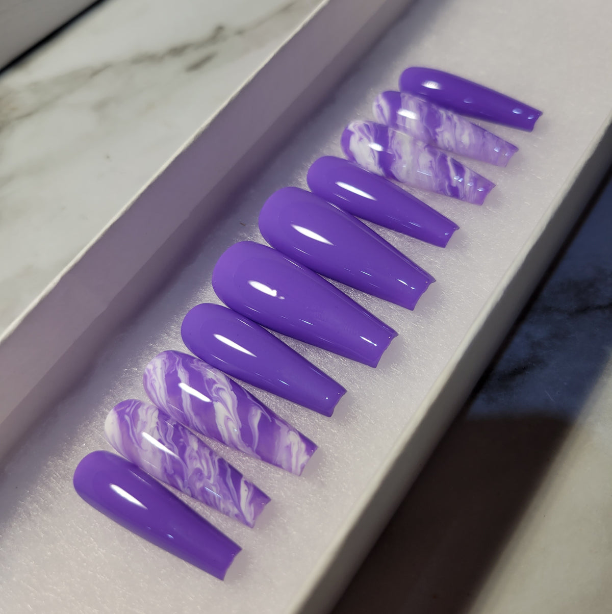 Purple marble