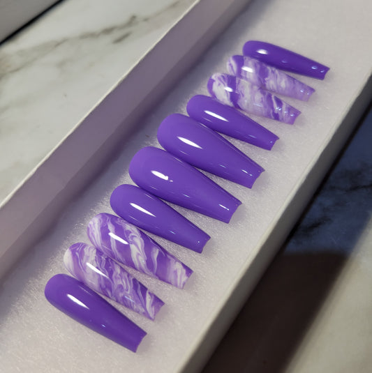 Purple marble