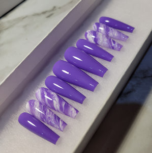 Purple marble