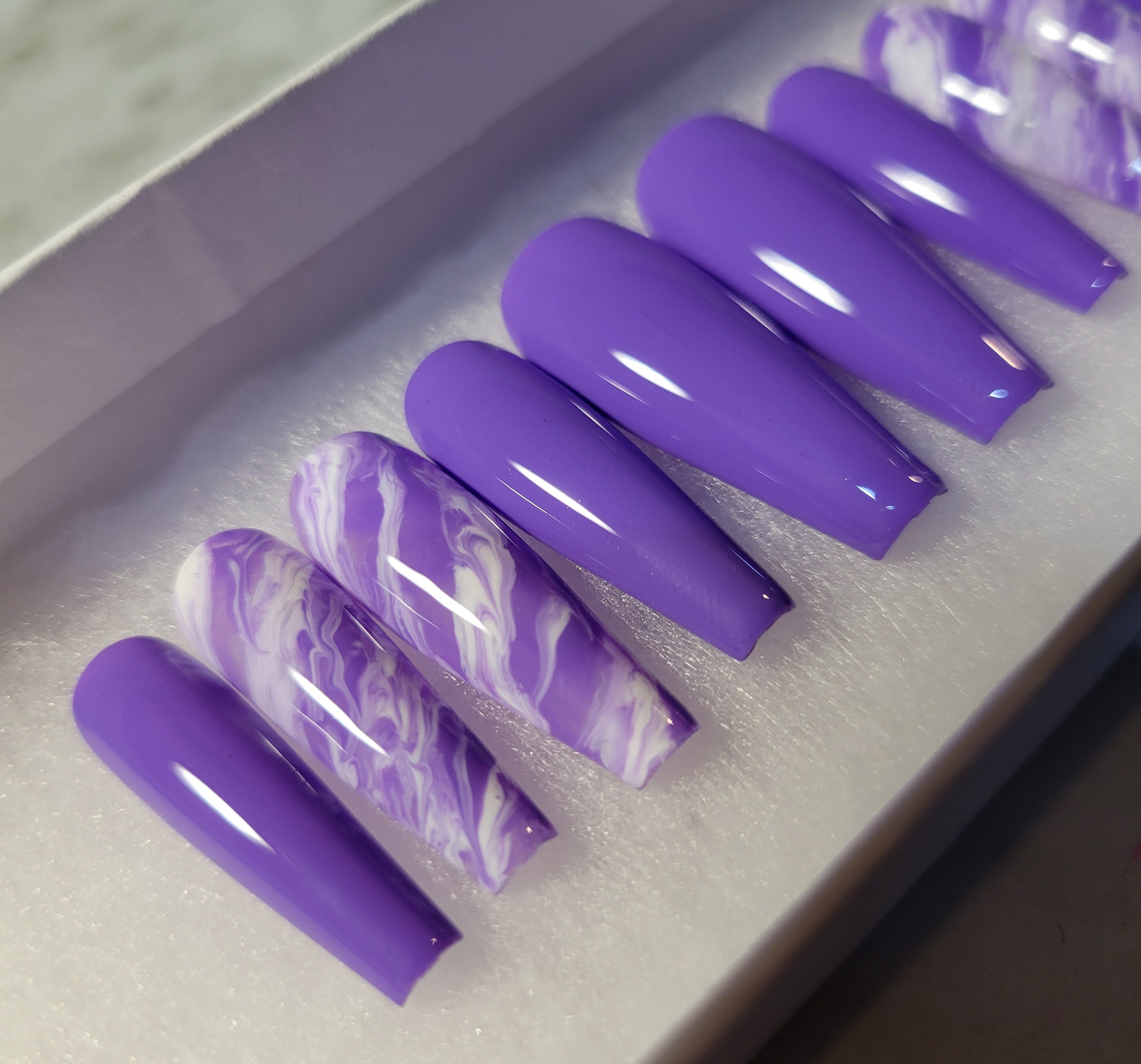 Purple marble