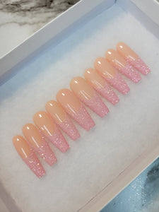 Glitter french tip