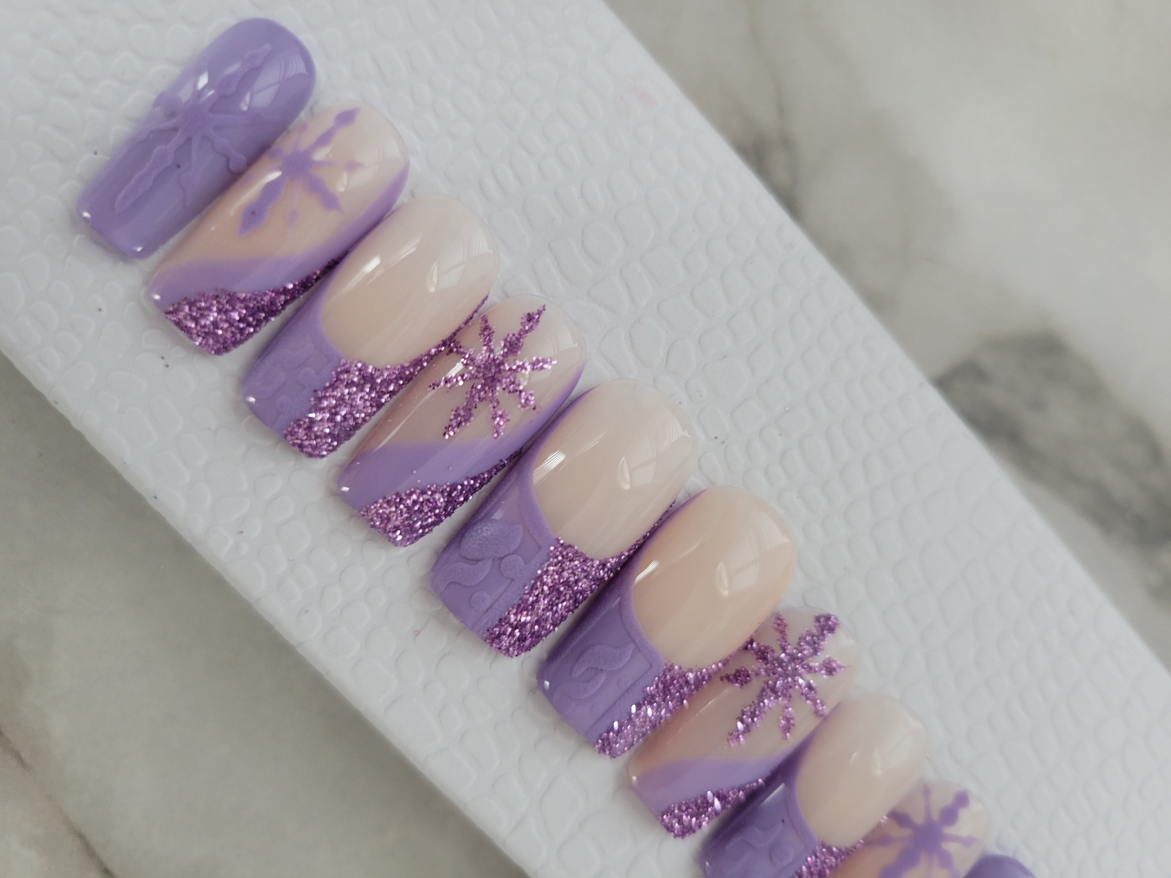 Purple snowflake
